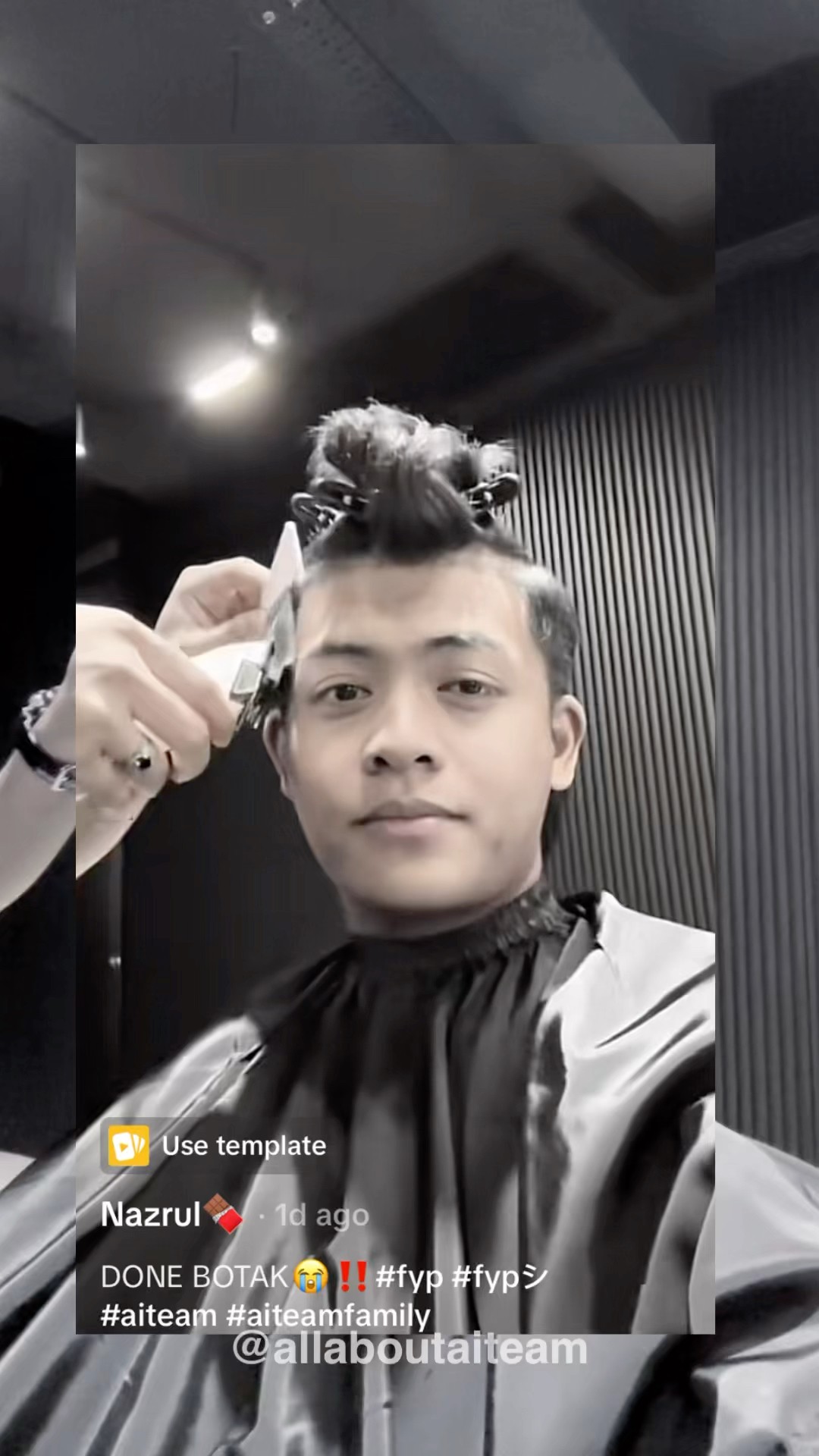 Nazrul Botak?!! Macam Takde Beza Pon Kan ? #ainazrul #aiteam